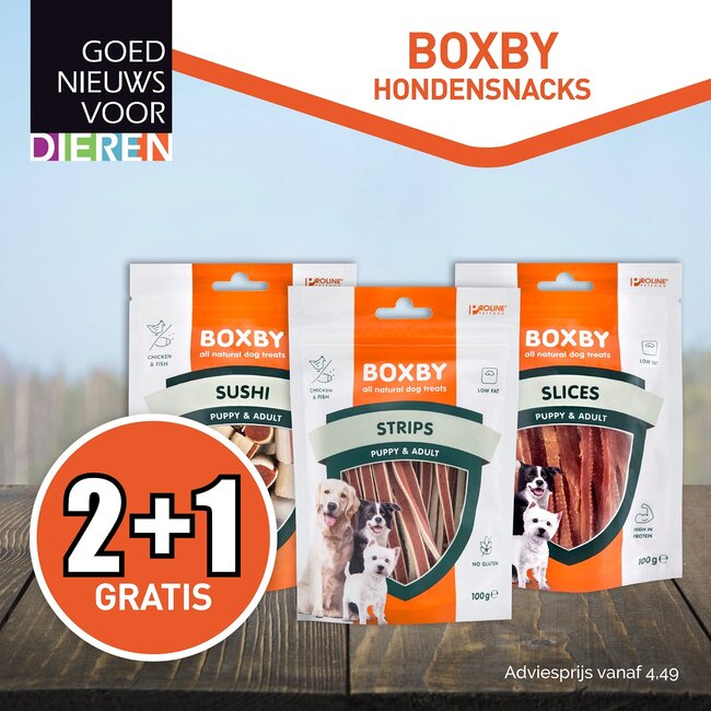 Boxby Hondensnacks 2+1 Gratis